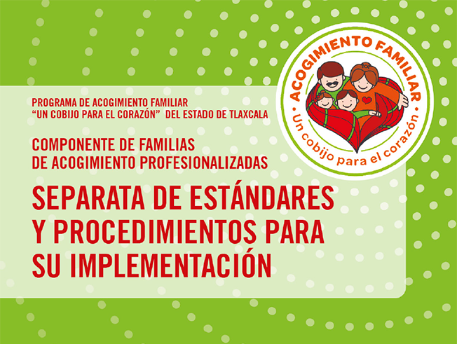 Componente de Familias de Acogimiento Profesionalizadas. Separata de Estándares y Procedimientos para su implementación 
